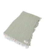 Little Fishies Gauze Receiving Blanket – Sage