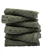 Atom Washcloth Bath Bundle 6 Pack – Hedge Green