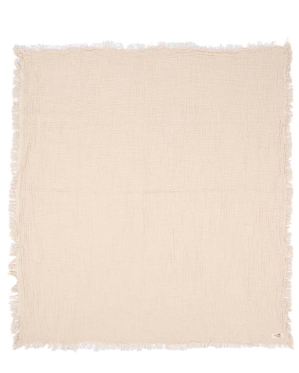 Little Fishies Gauze Receiving Blanket – Natural