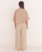 Sagar Gauze Crop Shirt – Pant Set