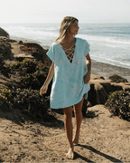 Floral Turtle Cover Up