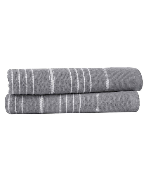 Classic Fringeless Hand Bath Bundle 2 Pack – Grey