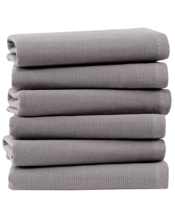 Terra Bath Washcloth Bundle – 6 Pack – Grey