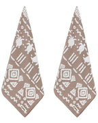 Turtle Mudcloth Hand Bath Bundle – 2 Pack – Taupe