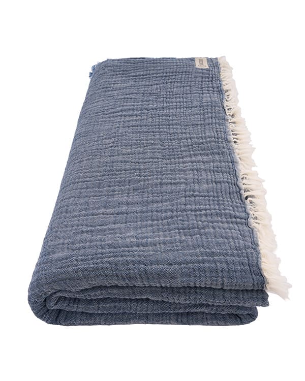 Senna Melange PARTY BLANKET™ Indigo – Queen