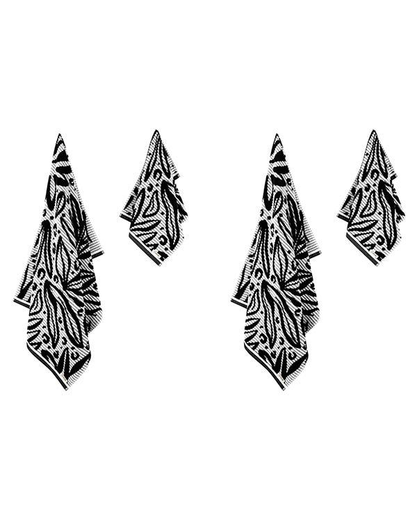 Tropics Bath Bundle – 4 Pack (2 Bath + 2 Hand)