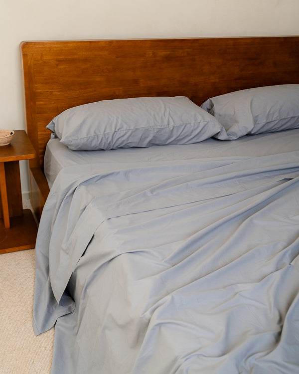 Signature Percale Solid Pillowcase Set Beige