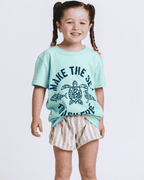 Make The Sea Trash Free Kids Tee – Soft Mint