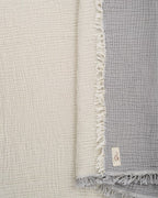 Little Fishies Gauze Receiving Blanket Set – 3 Pack – Sage / Grey / Navy