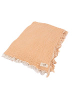 Little Fishies Gauze Receiving Blanket – Peach Fuzz