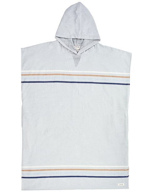 Border Classic Stripe Poncho – Grey
