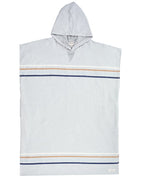 Classic Stripe Hooded Poncho – Hedge Green