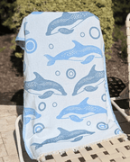 Dolphin Bubbles Kids Towel