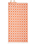 Checker Towel Bag – Coral