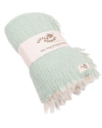 Little Fishies Gauze Receiving Blanket – Natural