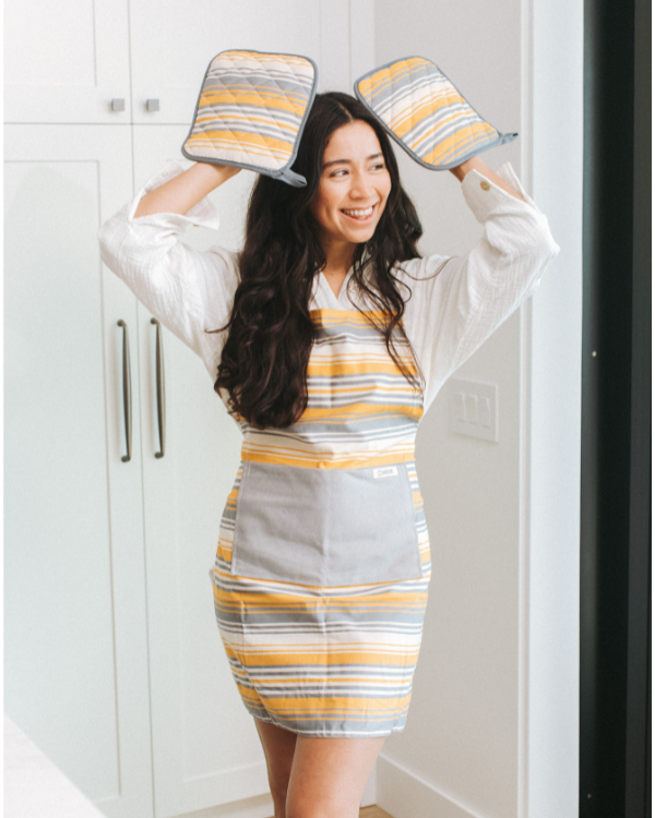 Saffron Stripe Apron