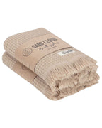 Micro Waffle Hand Bath Bundle – 2 Pack – Sand