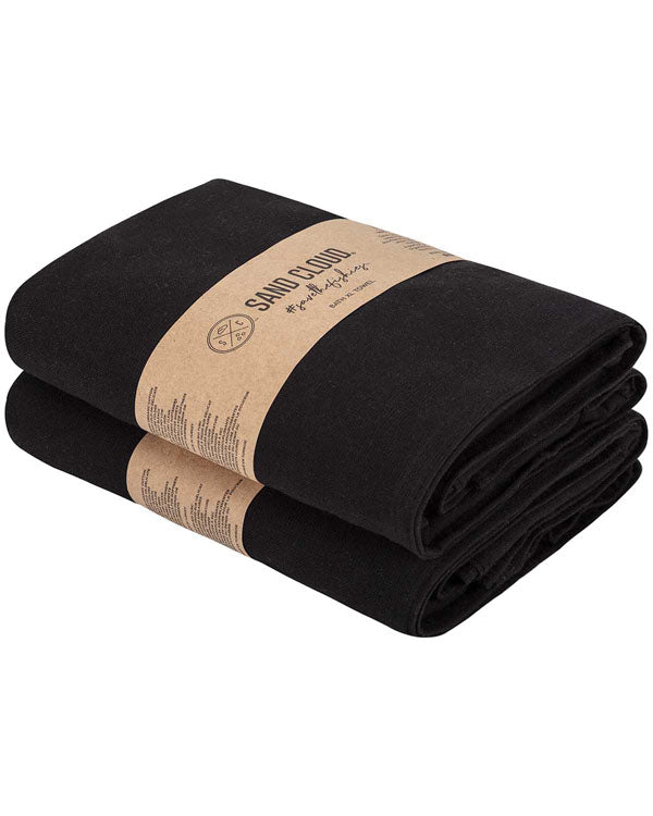 Terra Fringeless XL Bath Bundle – Black – 2 Pack