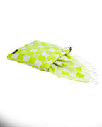 Checker Towel Bag – Lime