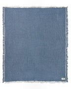 Little Fishies Gauze Receiving Blanket Set – 3 Pack – Sage / Grey / Navy