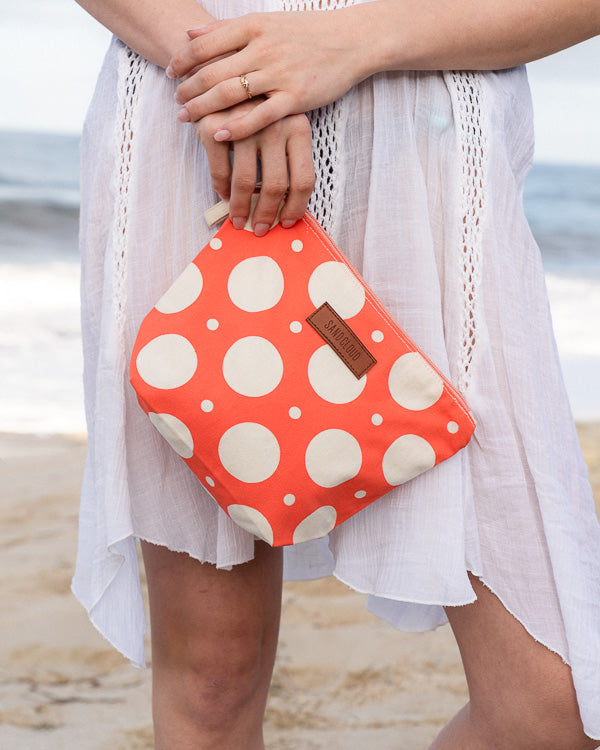 Polka Dot Zipper Pouch