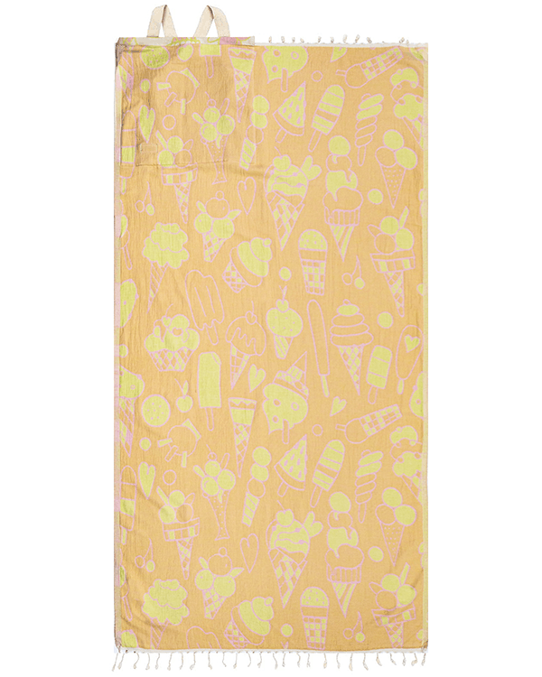 Ice Cream Towel Bag – Natural