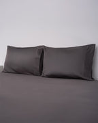 Luxe Sateen Pillowcase Set Steel Grey