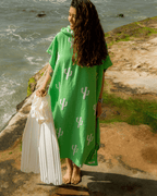 Cactus Hooded Poncho
