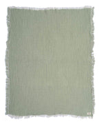 Little Fishies Gauze Receiving Blanket – Sage
