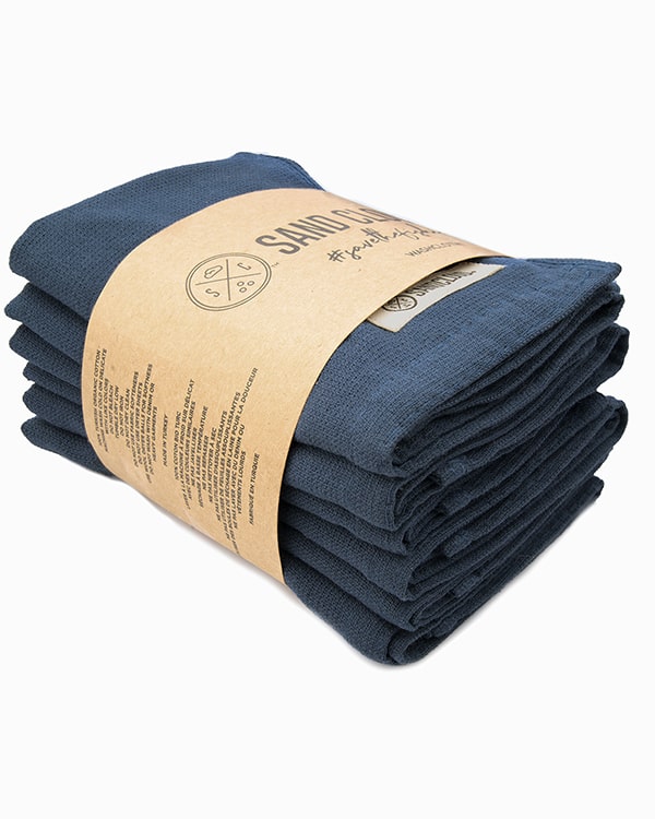 Classic Bath Washcloth Bundle- 6 Pack – Sand