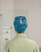 Classic Hair Towel – Teal Blue