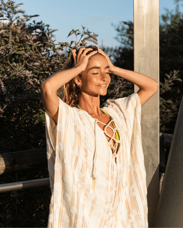 Daisy Stripe Cover Up