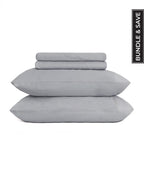 Signature Percale Solid Sheet Set Grey