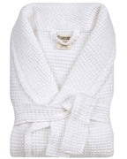 Micro Waffle Robe – Frost White