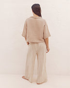 Sagar Gauze Crop Shirt – Pant Set
