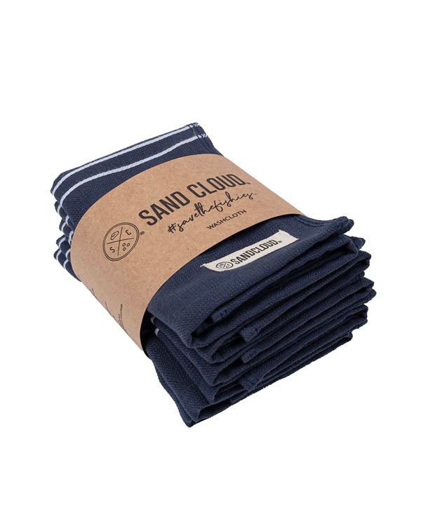 Terra Bath Washcloth Bundle – 6 Pack – Black