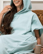 Terra Hooded Poncho – Seaglass