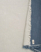 Little Fishies Gauze Receiving Blanket Set – 3 Pack – Sage / Grey / Navy