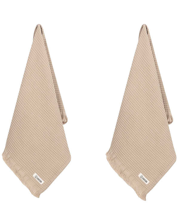 Micro Waffle Hand Bath Bundle – 2 Pack – Sand