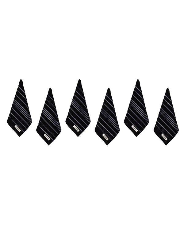 Classic Bath Washcloth Bundle- 6 Pack – Black