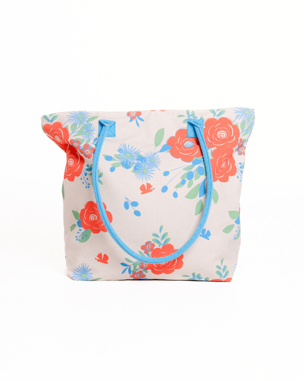 Floral Beach Tote