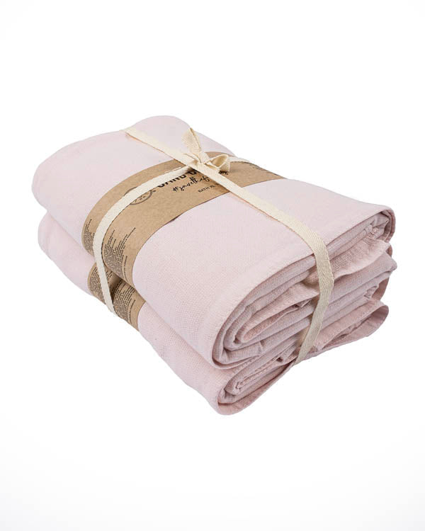 Terra Fringeless XL Bath Bundle 2 Pack – Calcite Pink