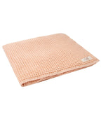 Little Fishies Waffle Blanket – Peach Fuzz