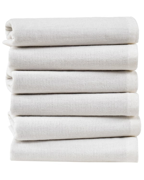 Terra Bath Washcloth Bundle – 6 Pack – Ivory