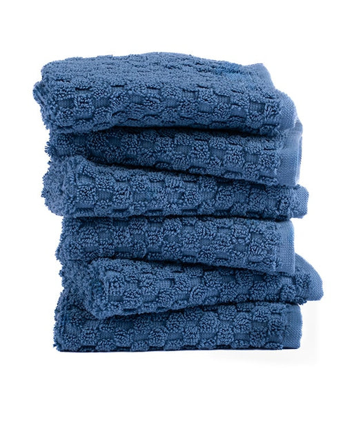 Atom Washcloth Bath Bundle – Slate Blue – 6 Pack