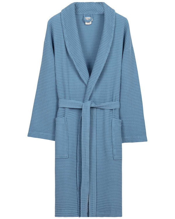 Micro Waffle Robe – Frost White