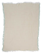 Little Fishies Gauze Receiving Blanket – Seafoam