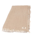 Little Fishies Gauze Receiving Blanket – Beige