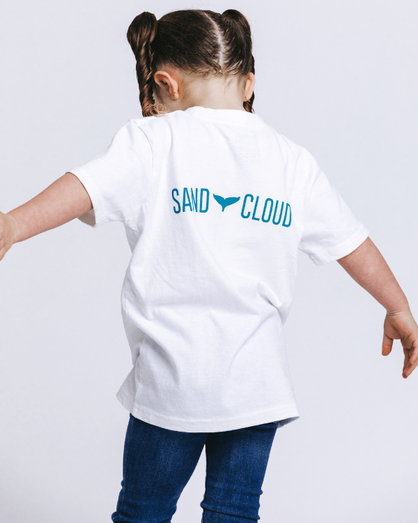 SC Whale Tail Kids Tee – White