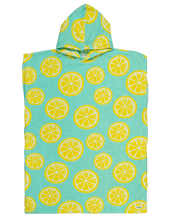 Lemons Hooded Poncho
